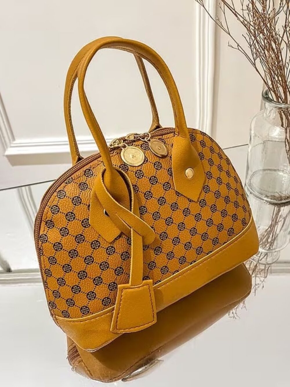 Women's Elegant Minimalist Crossbody Shoulder Purse with Strap